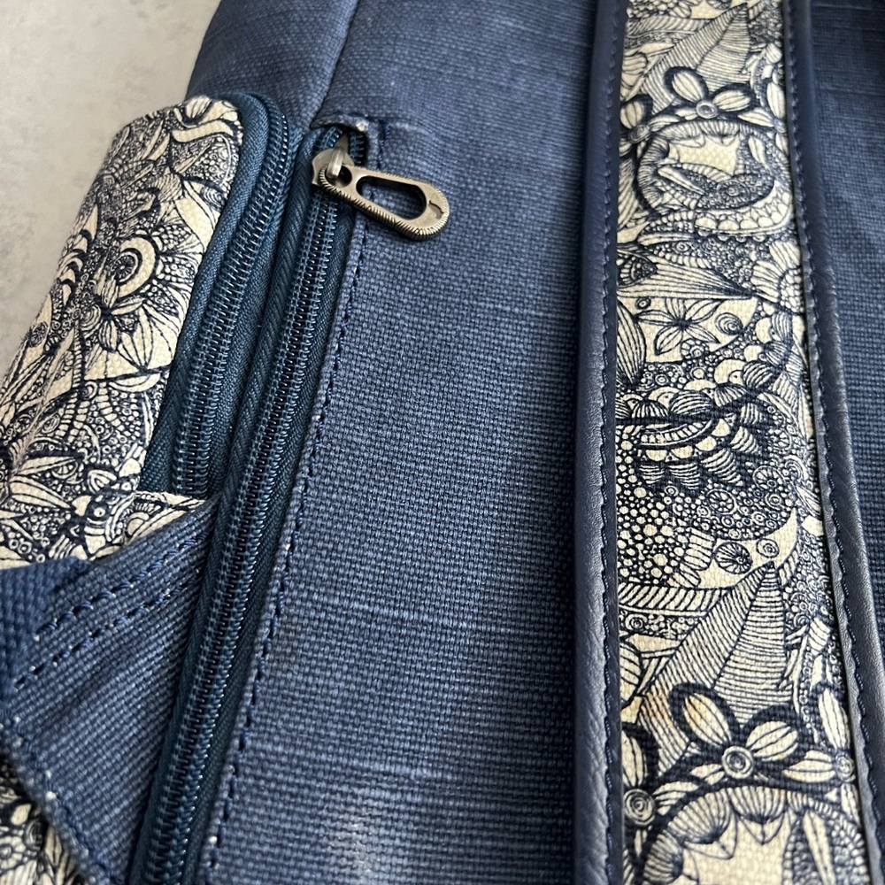 Sakroots Artist Circle Pacific Spirit Desert Navy Blue Backpack - Picture 3 of 7